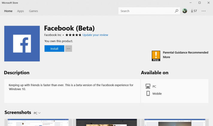download facebook windows 10 download facebook windows 10
