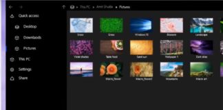 File Explorer for Windows 10 concept