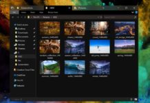 File Explorer with Dark Theme in Windows 10