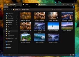 File Explorer with Dark Theme in Windows 10