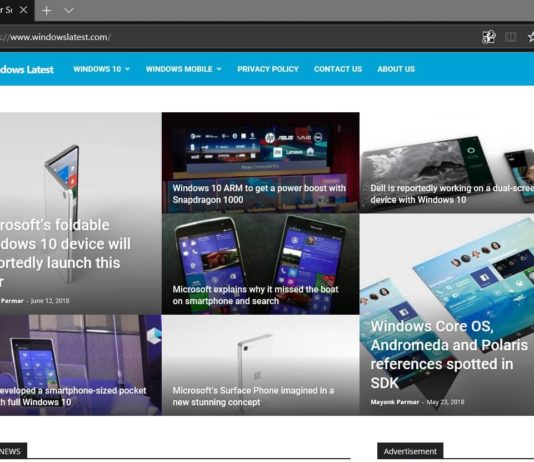 Microsoft Edge browser