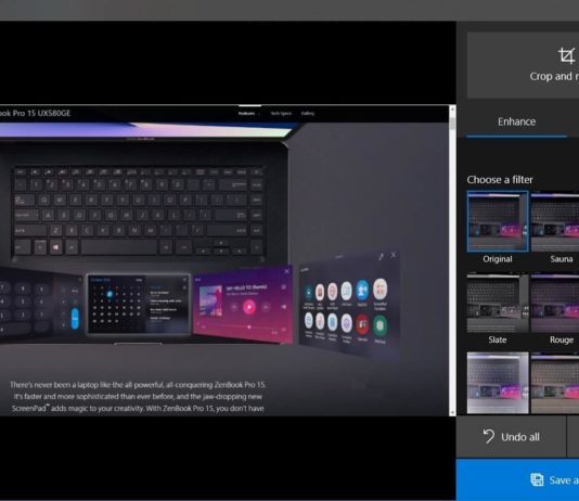 Microsoft Photos app for Windows 10