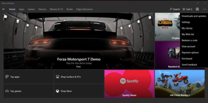 Microsoft Store on Windows 10