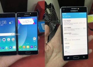 Samsung phone with dual displays