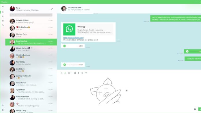 WhatsApp for Windows 10