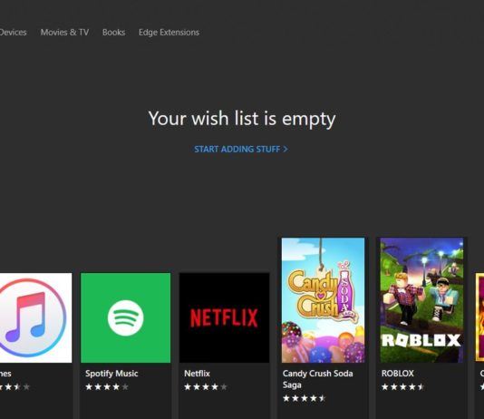 New screenshot reveals how Microsoft Store’s wish list feature will work Wish list on Microsoft Store