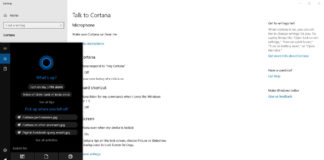 Cortana on Windows 10