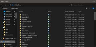 File Picker in Windows 10