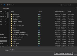 File Picker in Windows 10