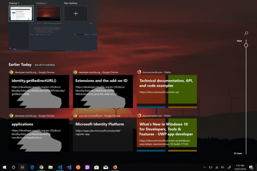 Microsoft is reportedly bringing Windows 10 Timeline feature to web