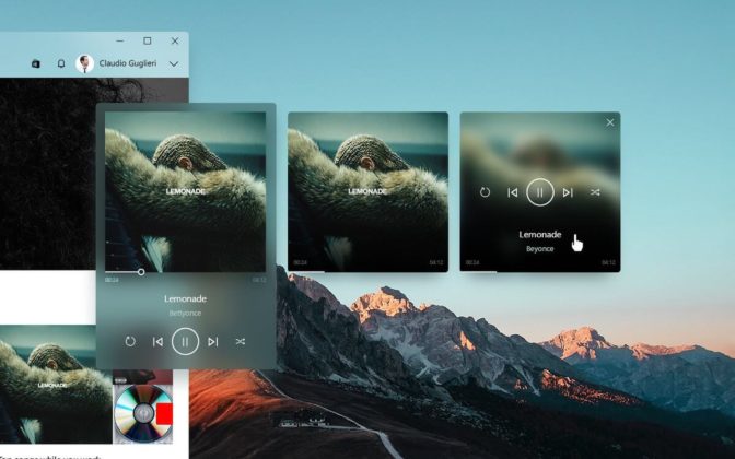 Groove Music player concept