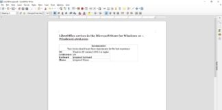 LibreOffice for Windows 10