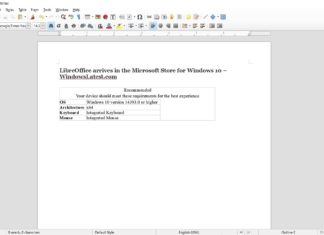 LibreOffice for Windows 10