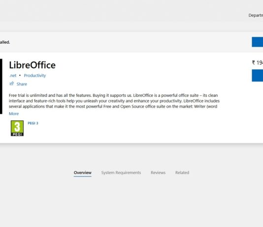 There’s no official app of LibreOffice in the Microsoft Store but it may arrive soon LibreOffice in Microsoft Store