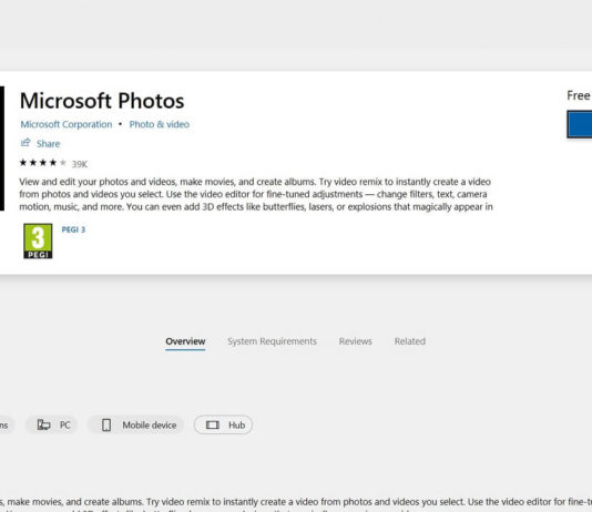 Microsoft Photos app