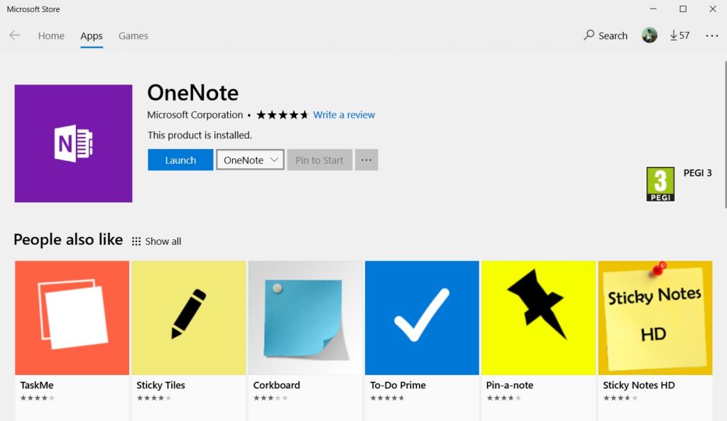 microsoft onenote apps windows