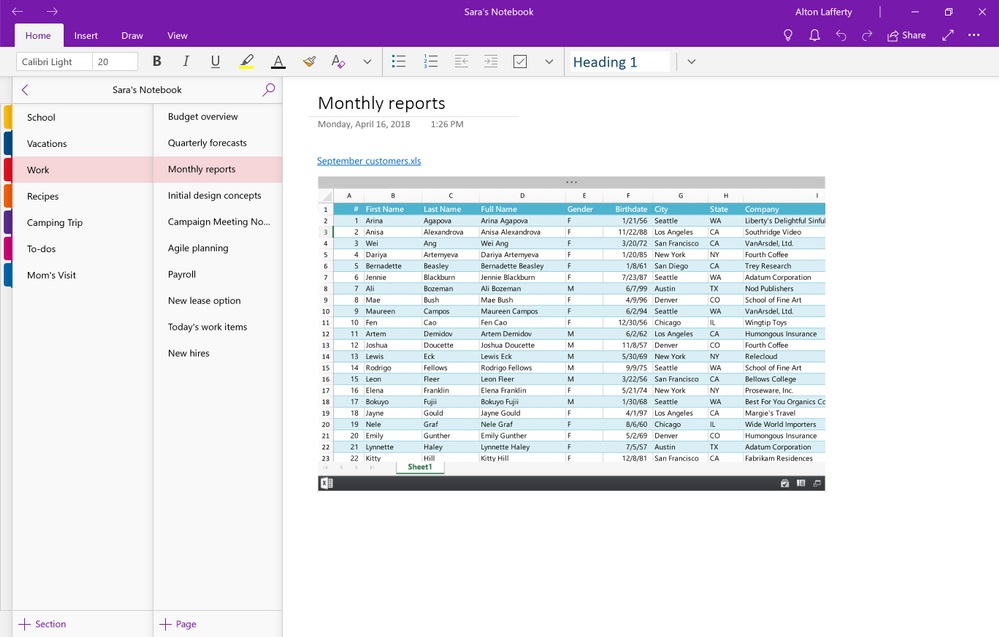 microsoft onenote app