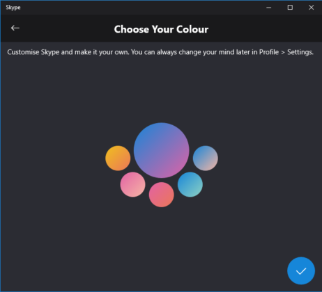 Skype color settings