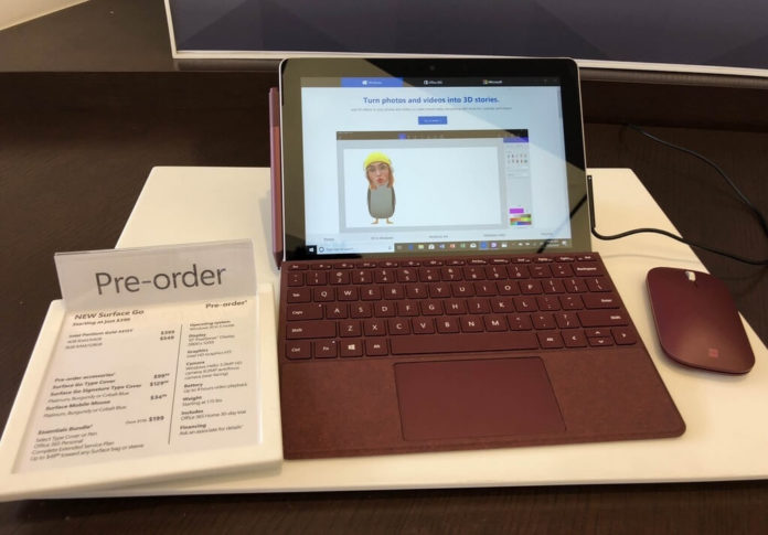 Surface Go in Stores