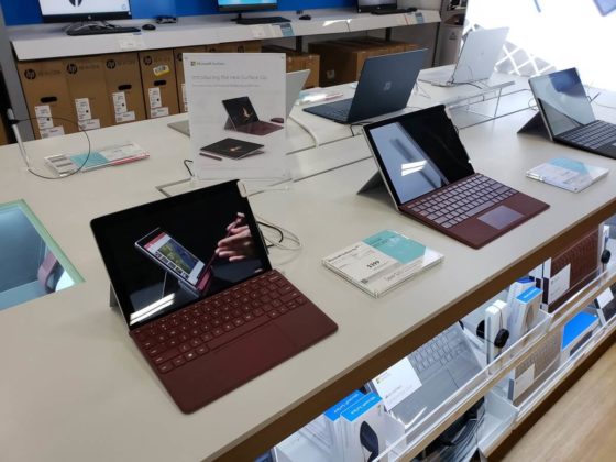 Surface Go real life photo