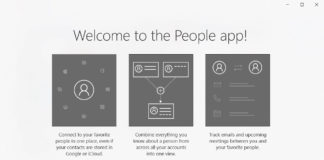 Windows 10 People app