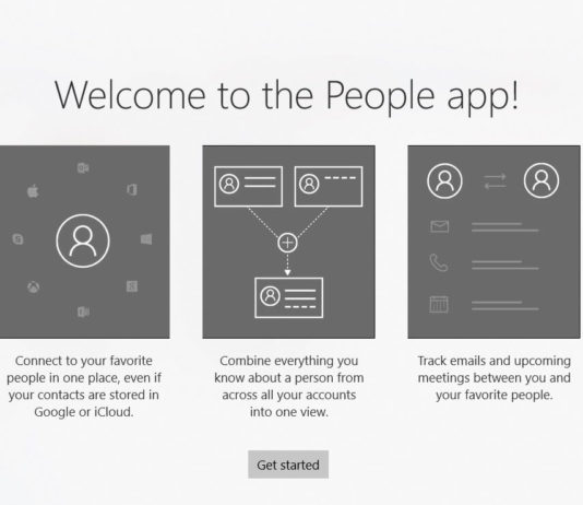 Windows 10 People app