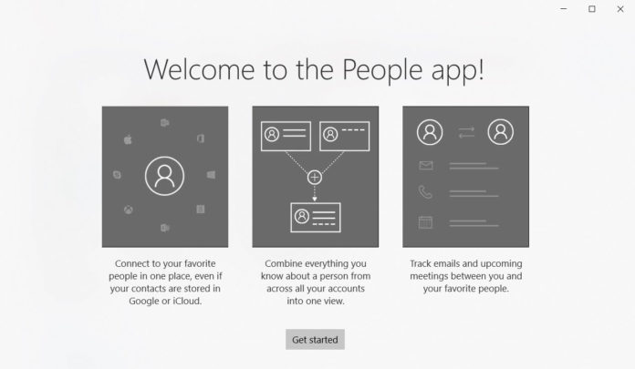 Windows 10 People app