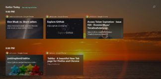 Windows 10 Timeline and Chrome