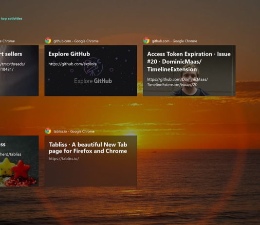 Windows 10 Timeline and Chrome