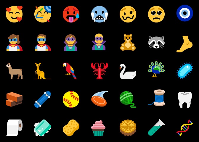 Windows 10 emojis