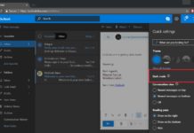 outlook dark mode