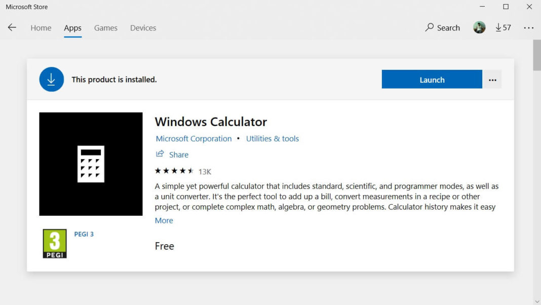 Windows 10 Calculator updated with UI changes for Insiders