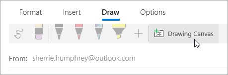 Drawing Canvas in Mail app