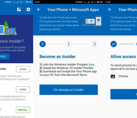 Microsoft Apps with Your Phone