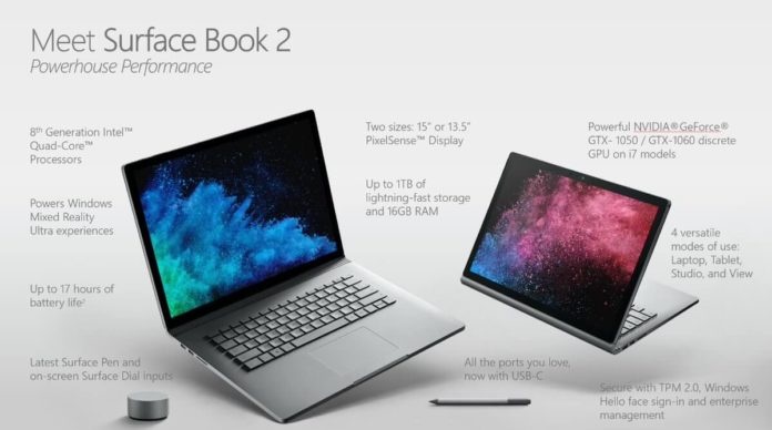 Surface Book 2 renders