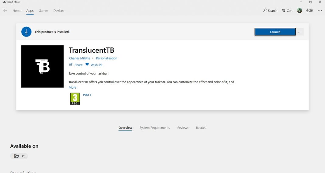 translucenttb not working translucenttb not working