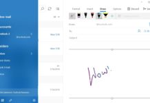 Windows 10 Mail Inking Feature
