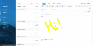 Windows 10 Mail app update
