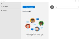Your Phone messages feature
