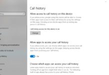 Call privacy feature in Windows 10