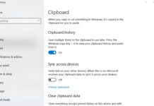 Clipboard in Windows 10