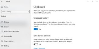 Clipboard in Windows 10