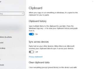 Clipboard in Windows 10