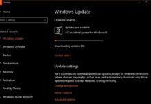 Cumulative update for Windows 10