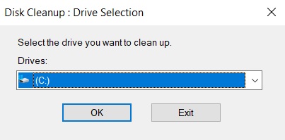 Disk Cleanup tool