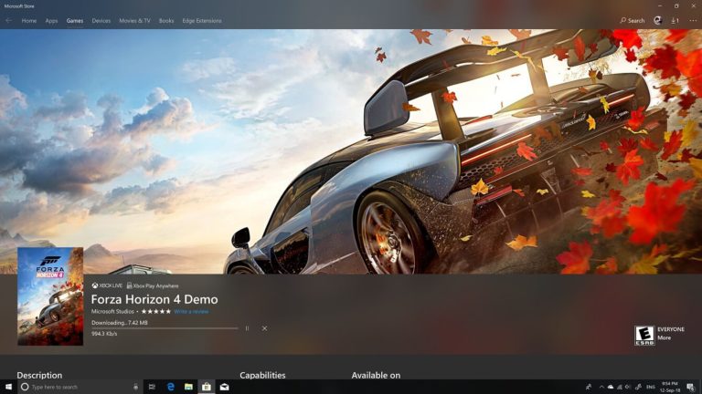 forza horizon 4 demo download free windows 10