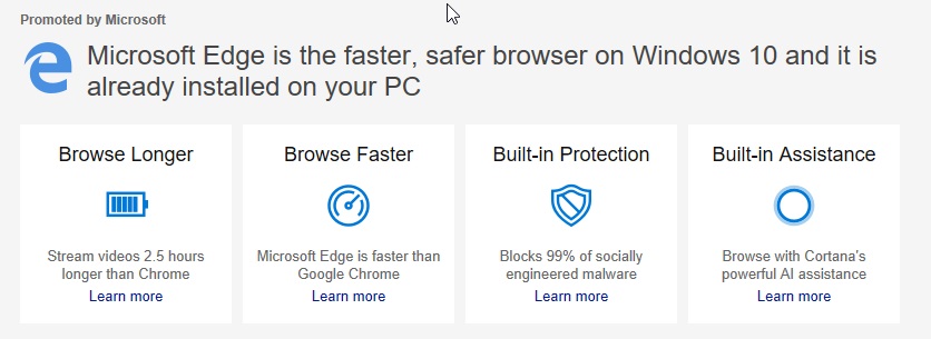 Microsoft Edge ad