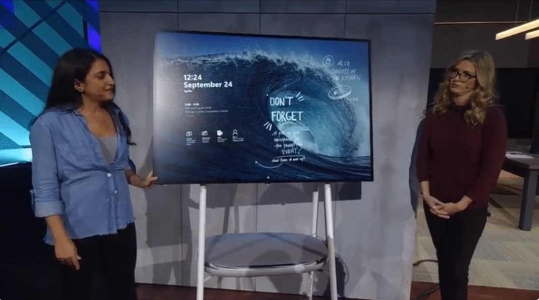Here's another look at Surface Hub 2 running modular Windows Core OS