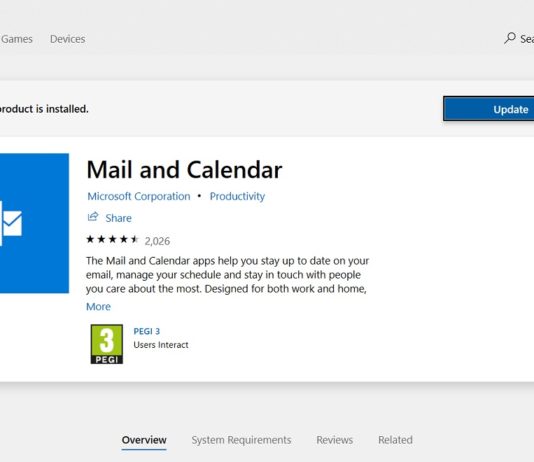 Windows 10 Mail app