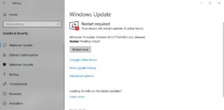 Windows 10 October Update installation